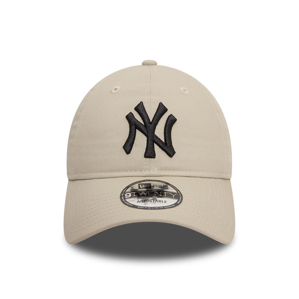 New York Yankees MLB League Essential Beige Schwarz Verstellbare 9Twenty Cap New Era