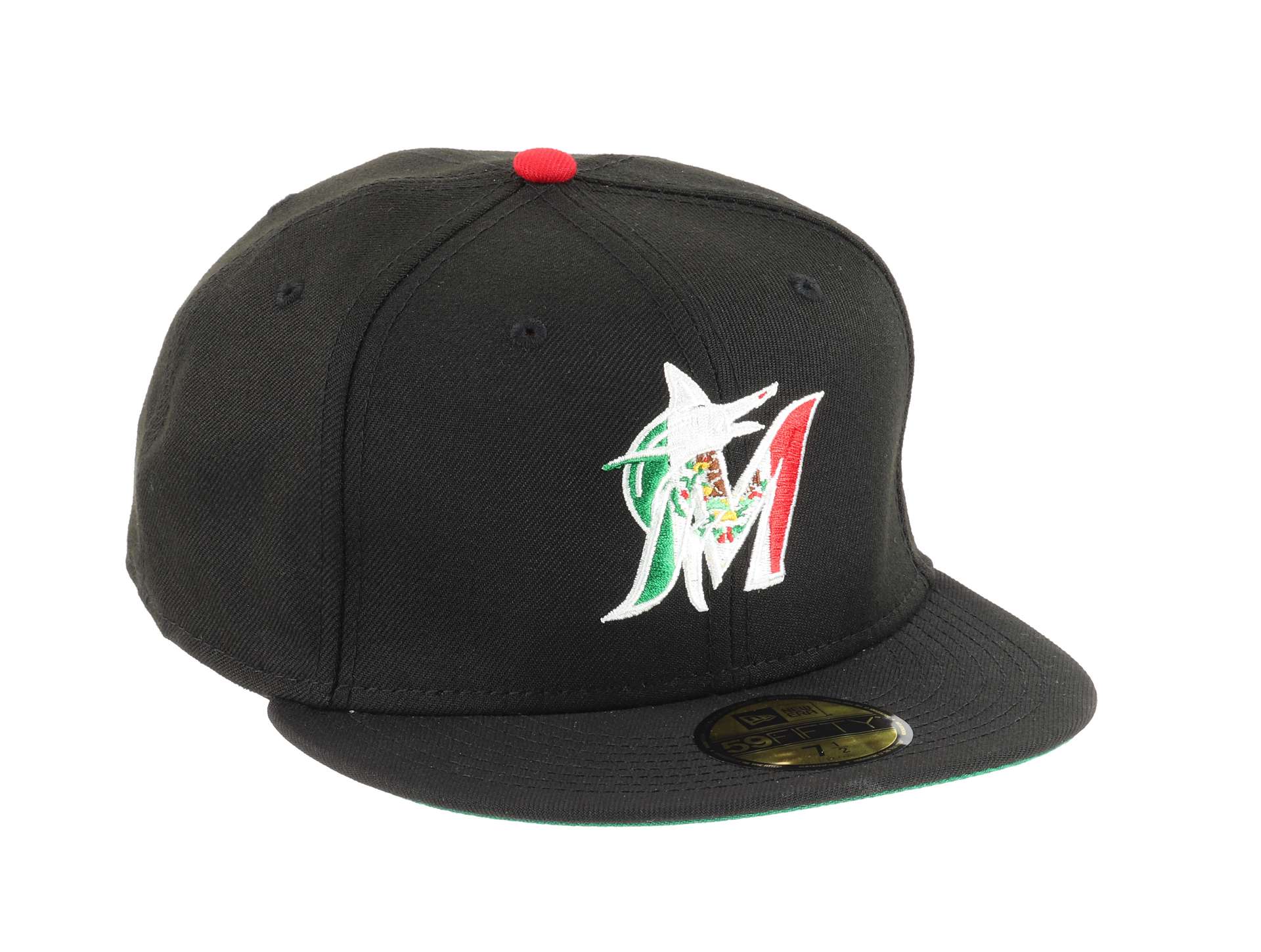 Miami Marlins MLB Black Red White  Mexico 59Fifty Basecap New Era