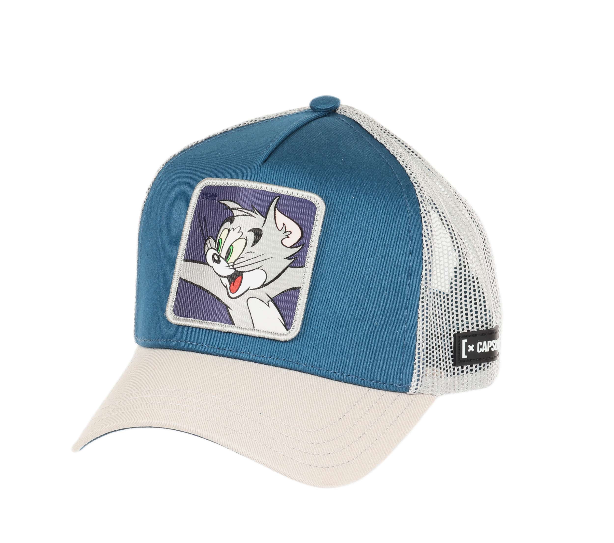 Tom Blue Grey Tom and Jerry Trucker Cap Capslab