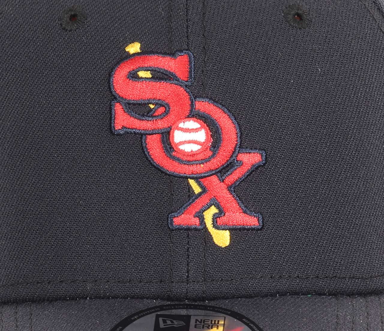 Chicago White Sox MLB 1932 Logo Cooperstown Navy Undervisor Kelly Green 39Thirty Stretch Cap New Era