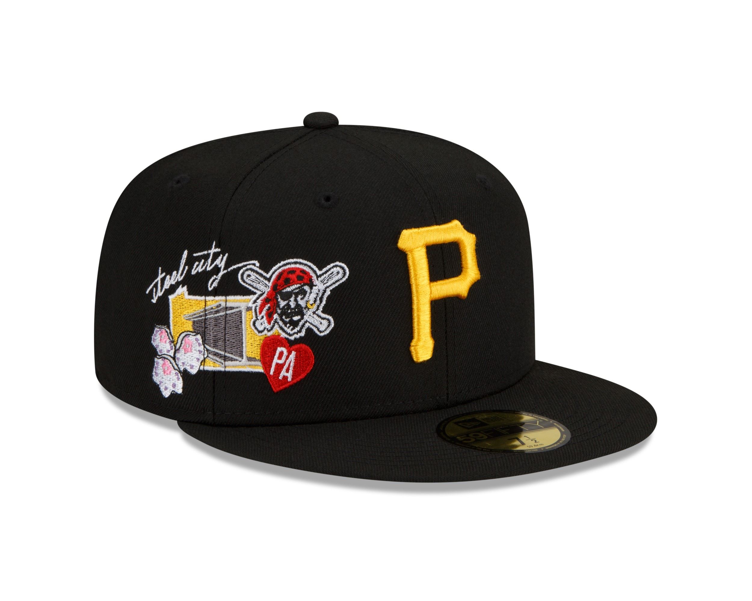 Pittsburgh Pirates Black MLB City Cluster 59Fifty Basecap New Era