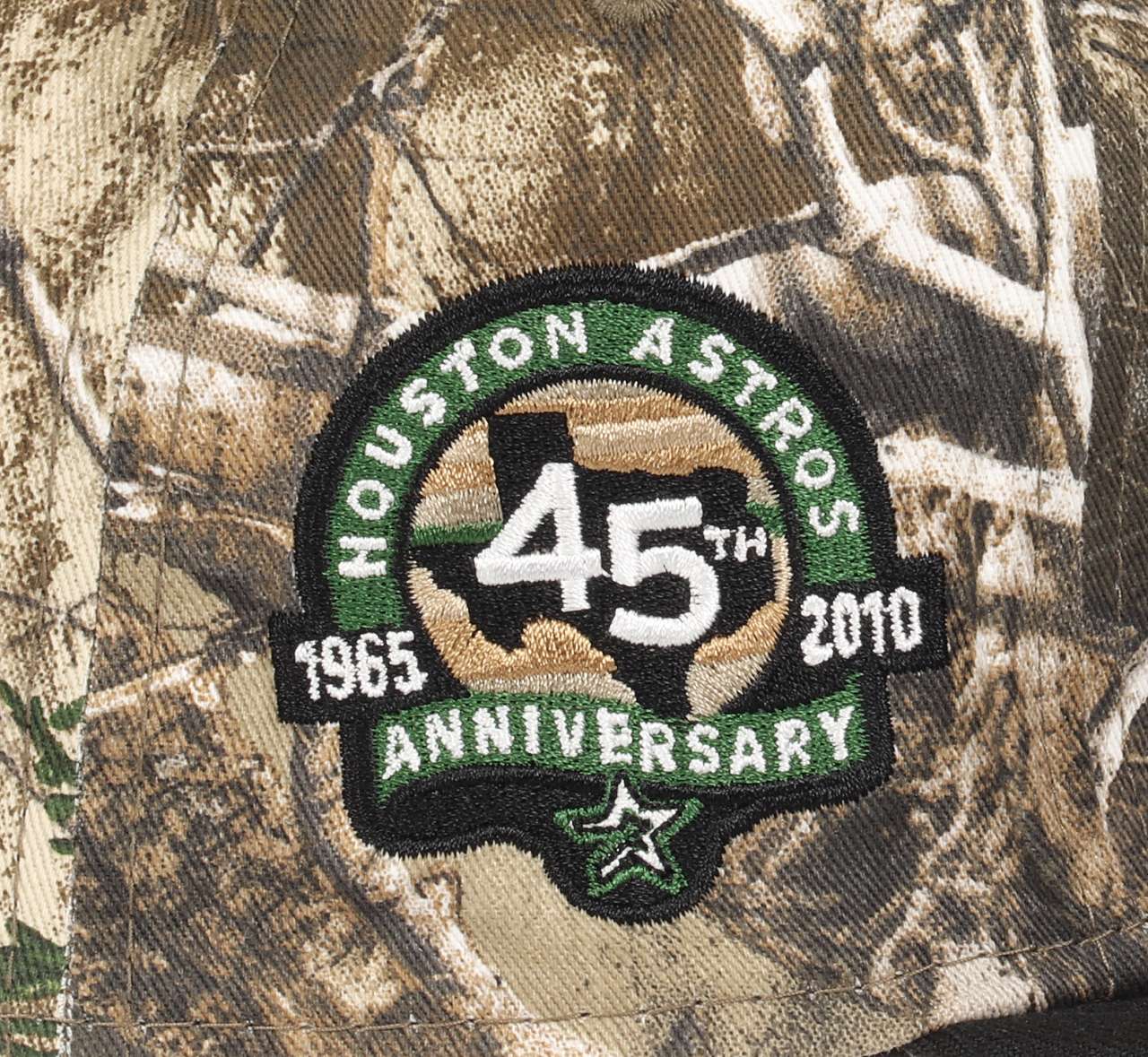 Houston Astros MLB 45th Anniversary Sidepatch Realtree Black 59Fifty Basecap New Era