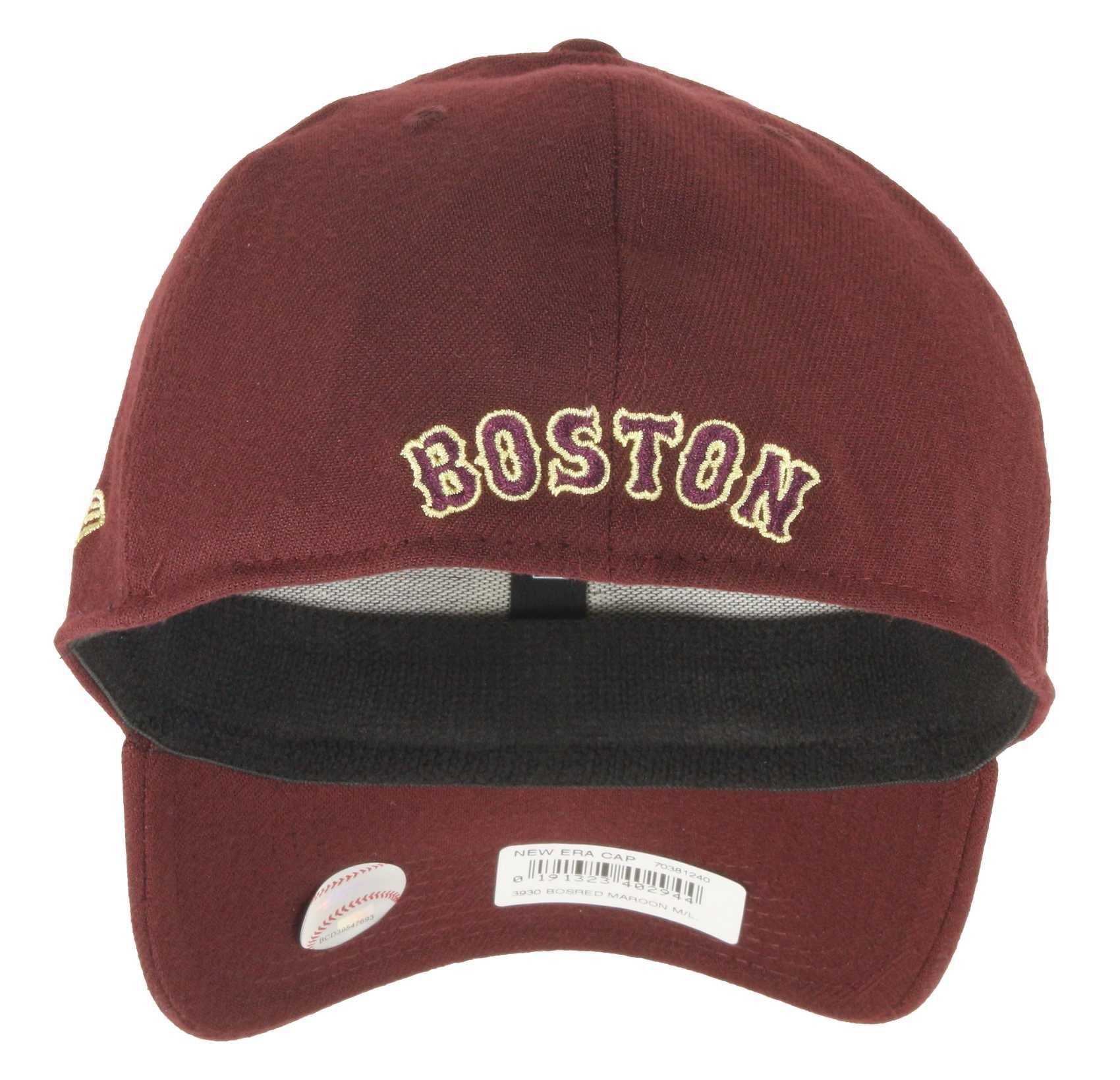 Boston Red Sox MLB Essential Maroon 39Thirty Stretch Cap New Era