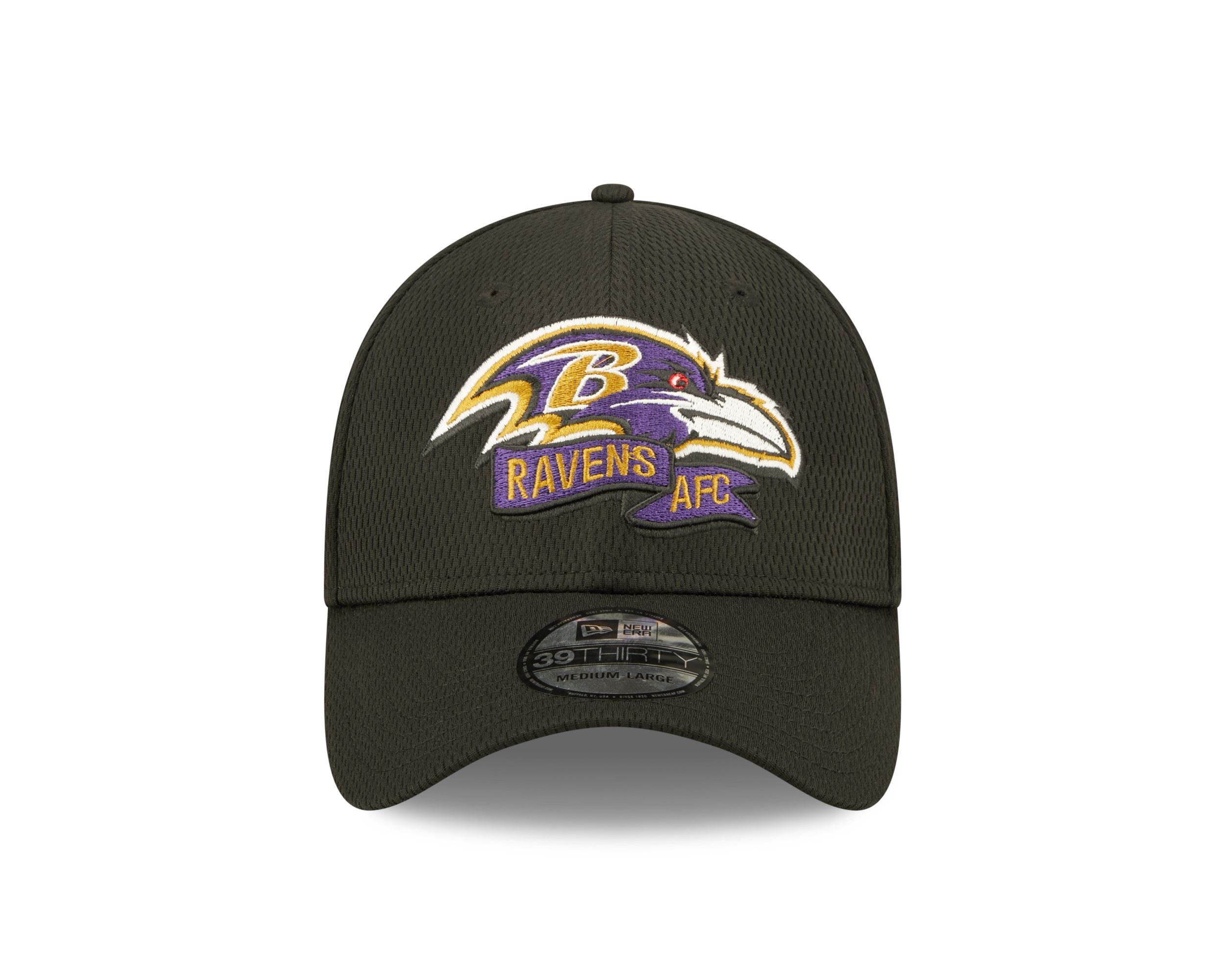 Baltimore Ravens NFL 2022 Sideline Black 39Thirty Stretch Cap New Era