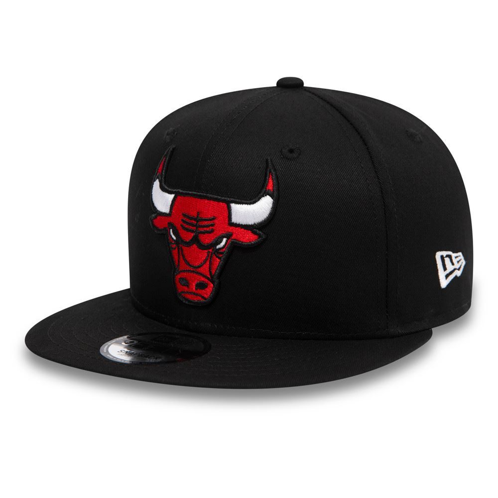 Chicago Bulls NBA Essential Schwarz Verstellbare 9Fifty Snapback Cap New Era