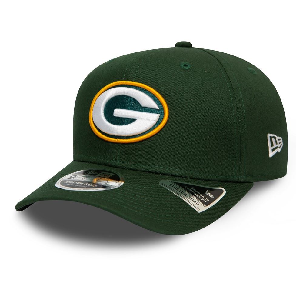 Green Bay Packers NFL Team Stretch 9Fifty Stretch Snapback Cap New Era