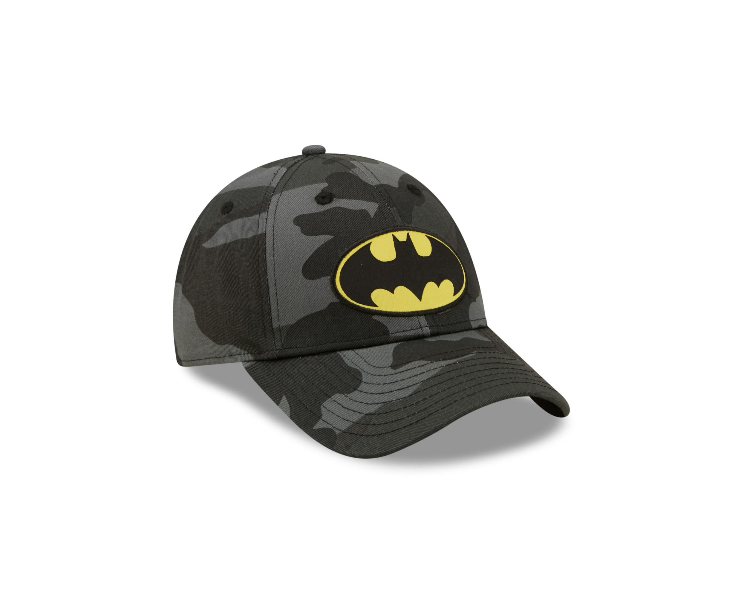 Batman DC Character Logo Dark Camouflage 9Forty Adjustable Kids Cap New Era