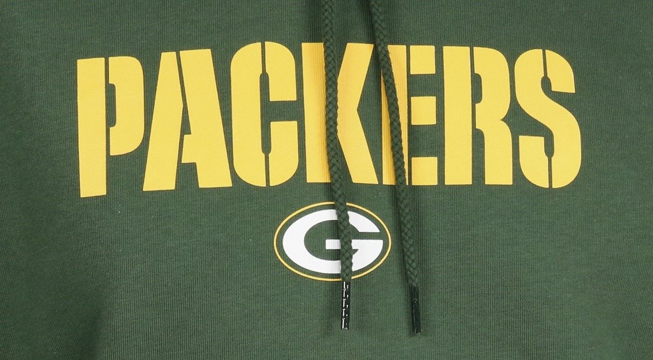 Green Bay Packers Big Logo Back Hoody New Era 