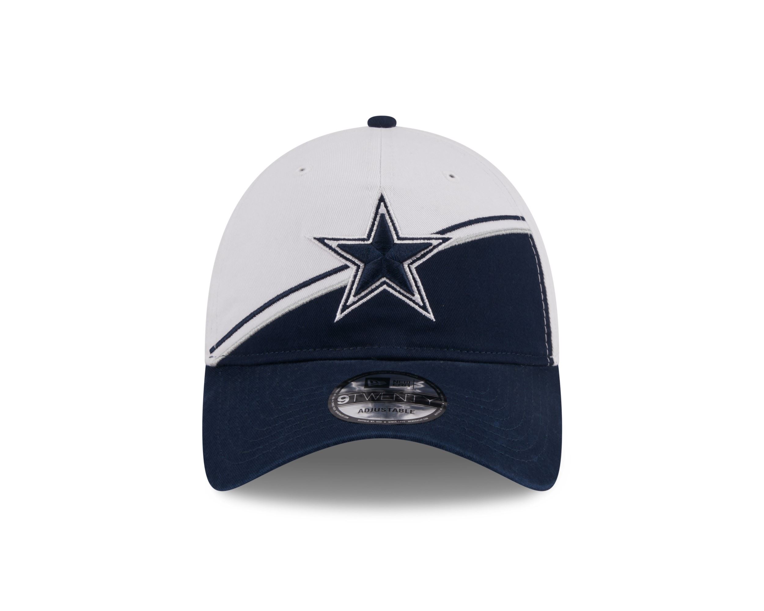 Dallas Cowboys NFL 2023 Sideline White Blue 9Twenty Unstructured Strapback Cap New Era