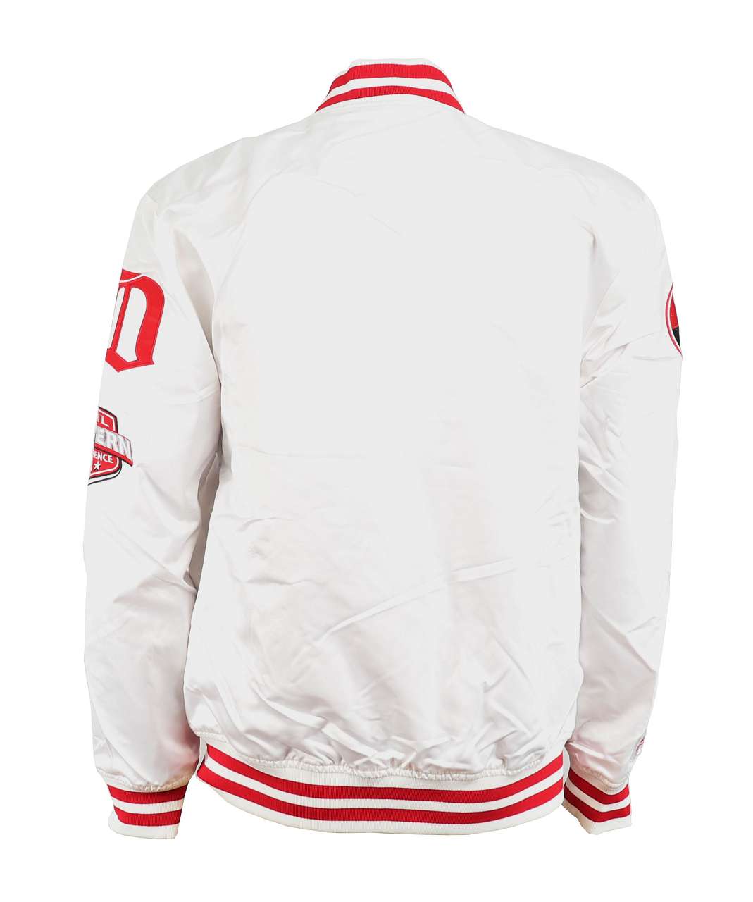 Detroit Red Wings White NHL Hometown Lightweight Satin Jacket Mitchell & Ness