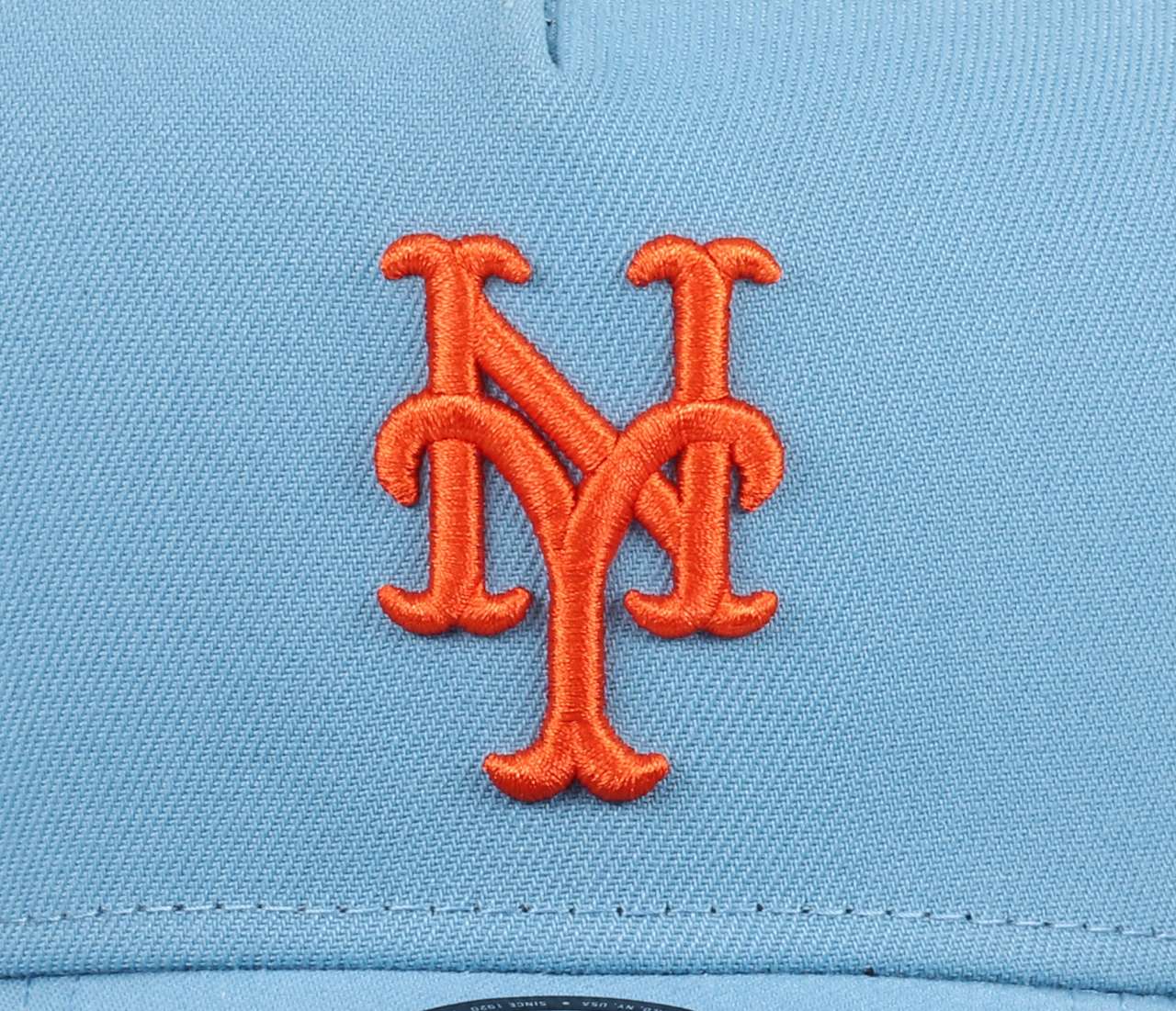 New York Mets MLB Cooperstown Sky Blue 9Forty A-Frame Snapback Cap New Era