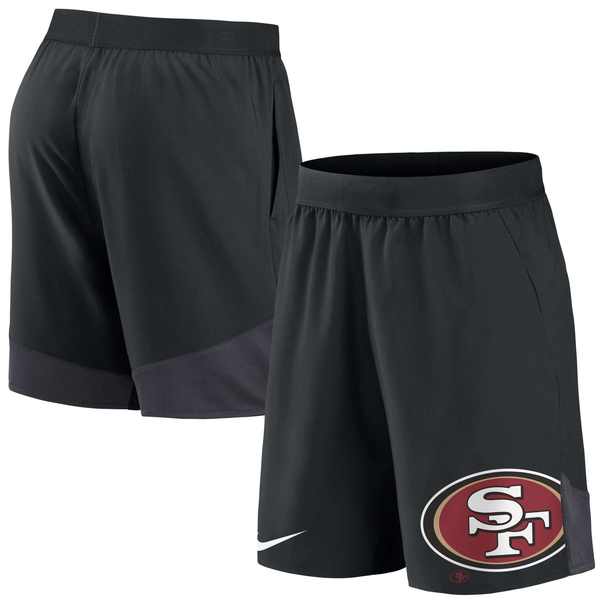 San Francisco 49ers NFL Stretch Woven Short Black / Anthracite Hose Nike