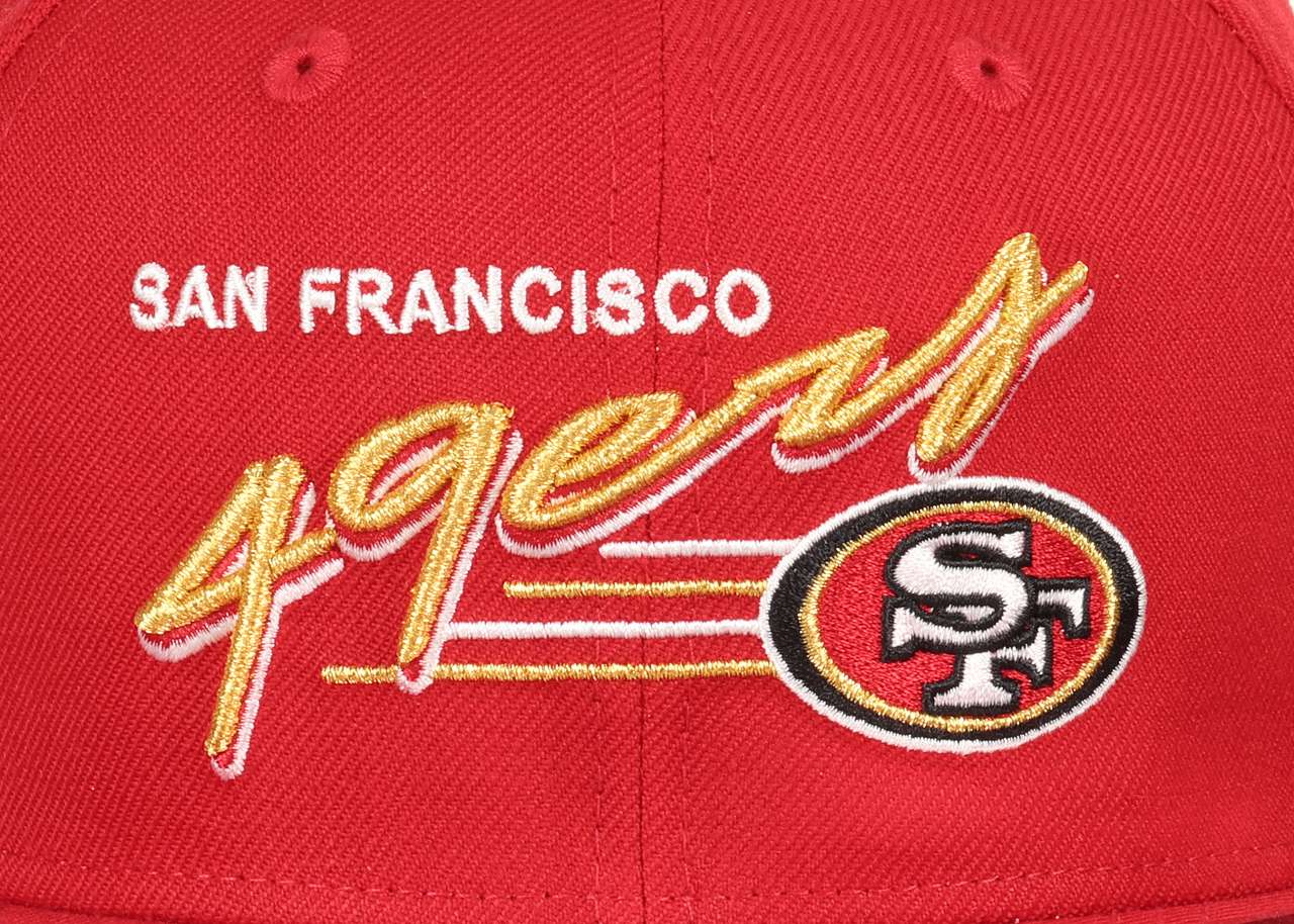 San Francisco 49ers NFL Scarlet Green Retro 9Fifty Original Fit Snapback Cap New Era
