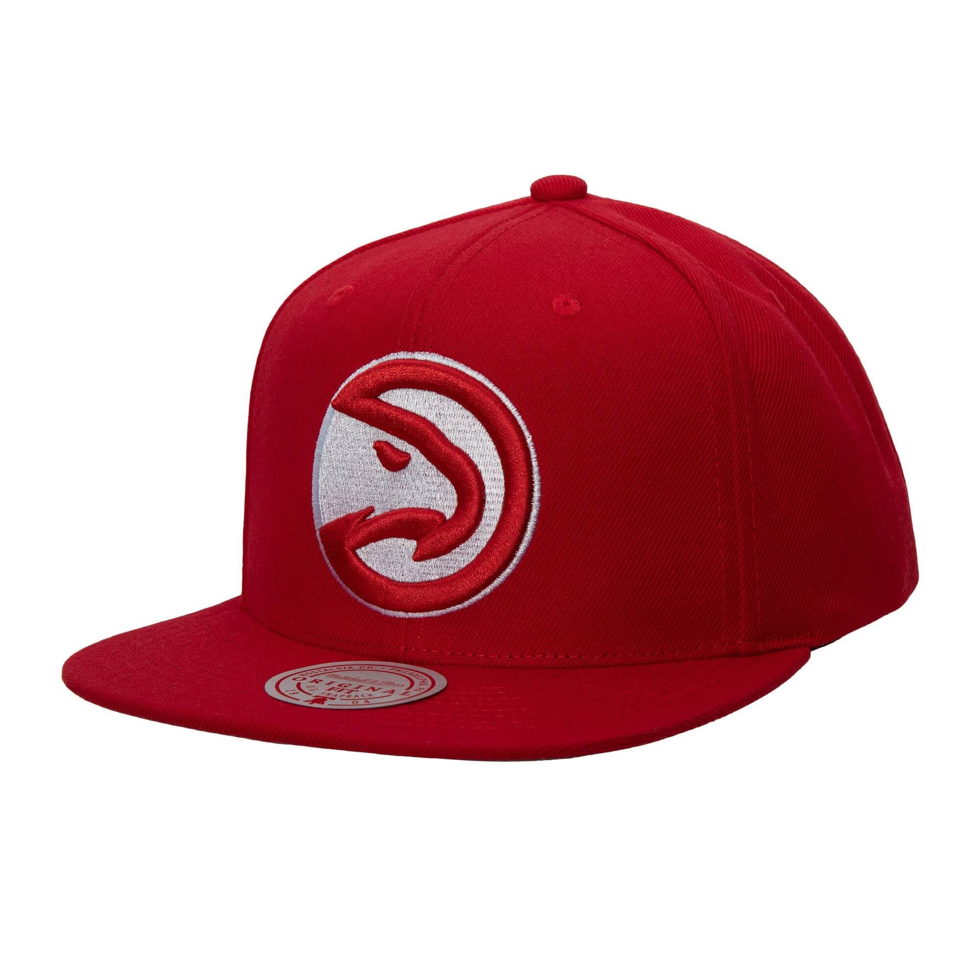 Atlanta Hawks NBA Team Ground 2.0 Original Fit Red Adjustable Snapback Cap Mitchell & Ness