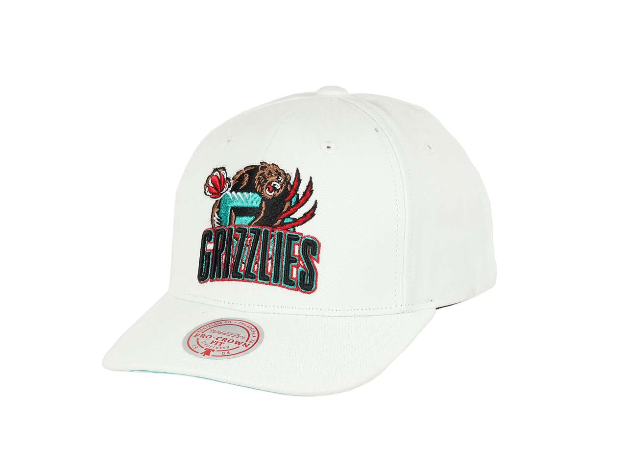 Vancouver Grizzlies  NBA All In HWC Pro Crown Fit White Snapback Cap Mitchell & Ness