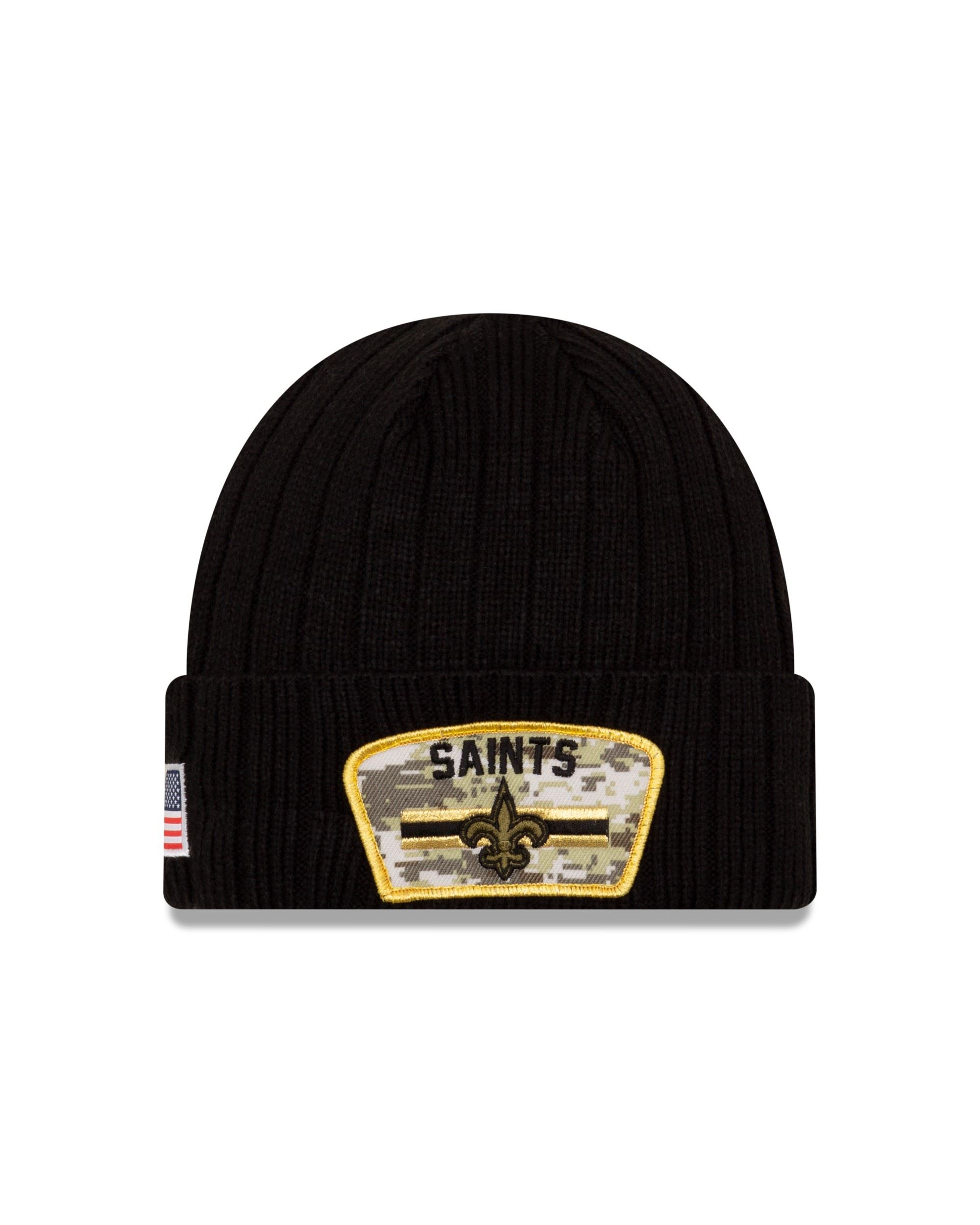New Orleans Saints NFL On Field 2021 Salute to Service Knit Black Beanie New Era