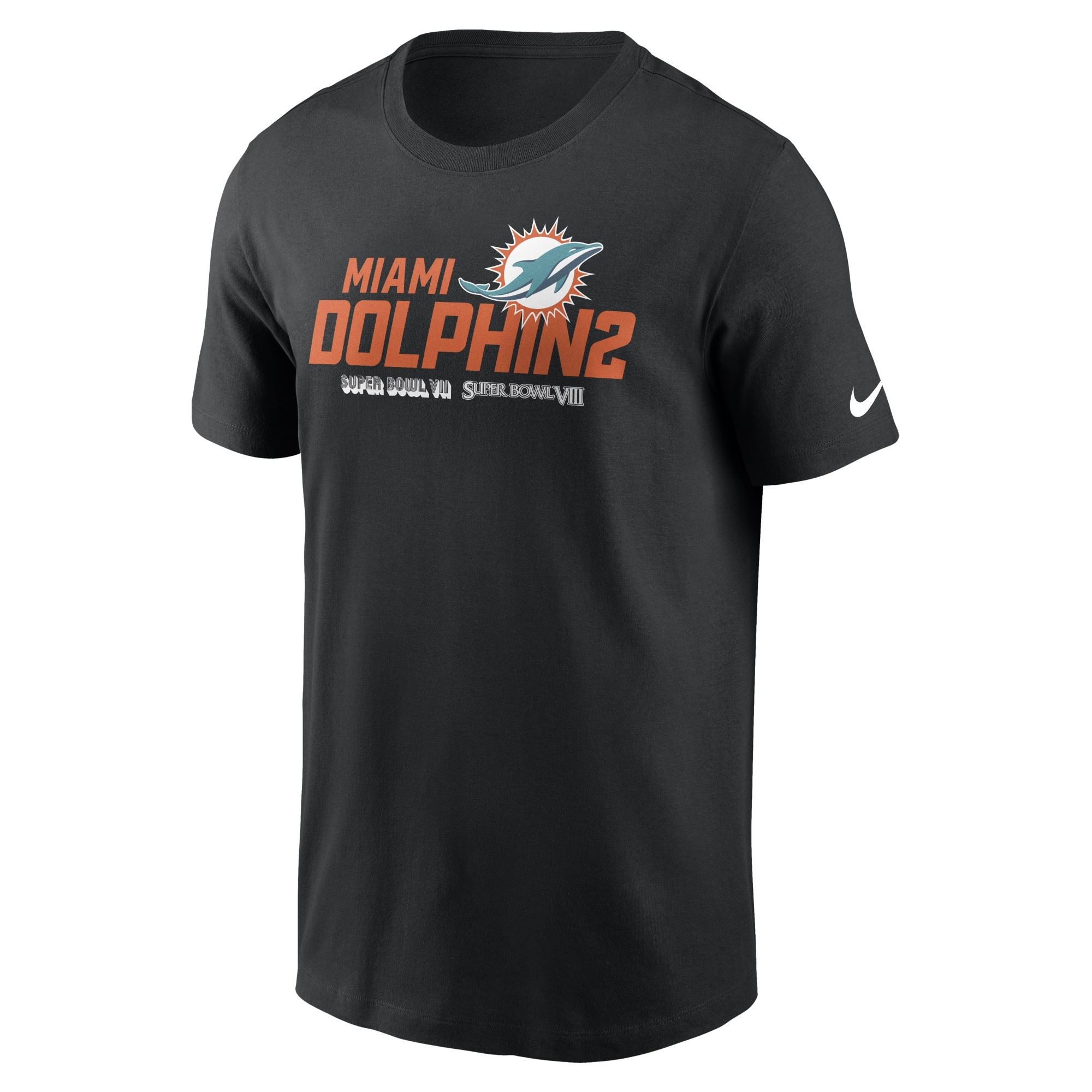 Miami Dolphins Black NFL Local Essential T-Shirt Nike 