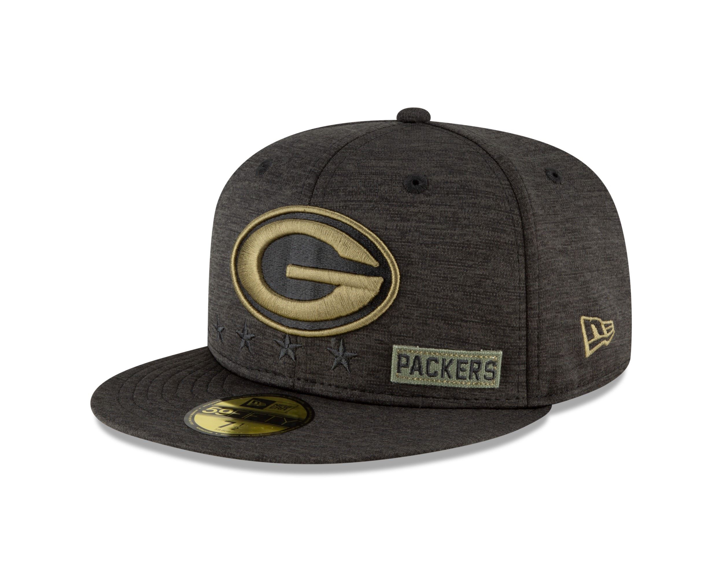 Green Bay Packers Salute to Service 2020 59Fifty Cap New Era