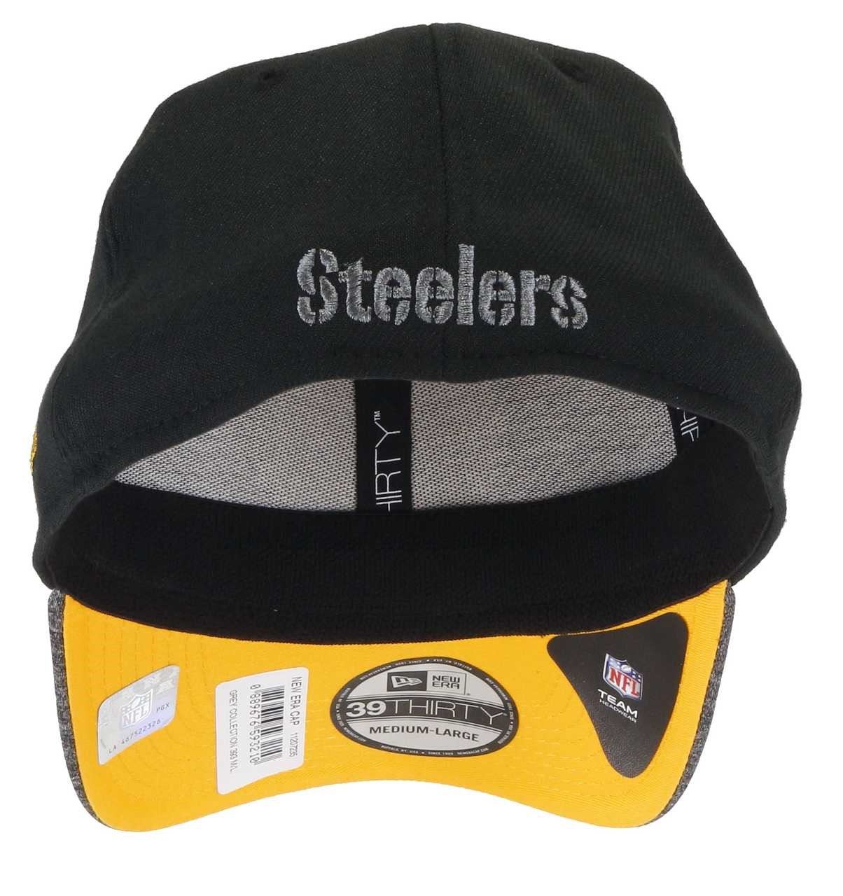 Pittsburgh Steelers NFL Grey Collection 39Thirty Cap New Era