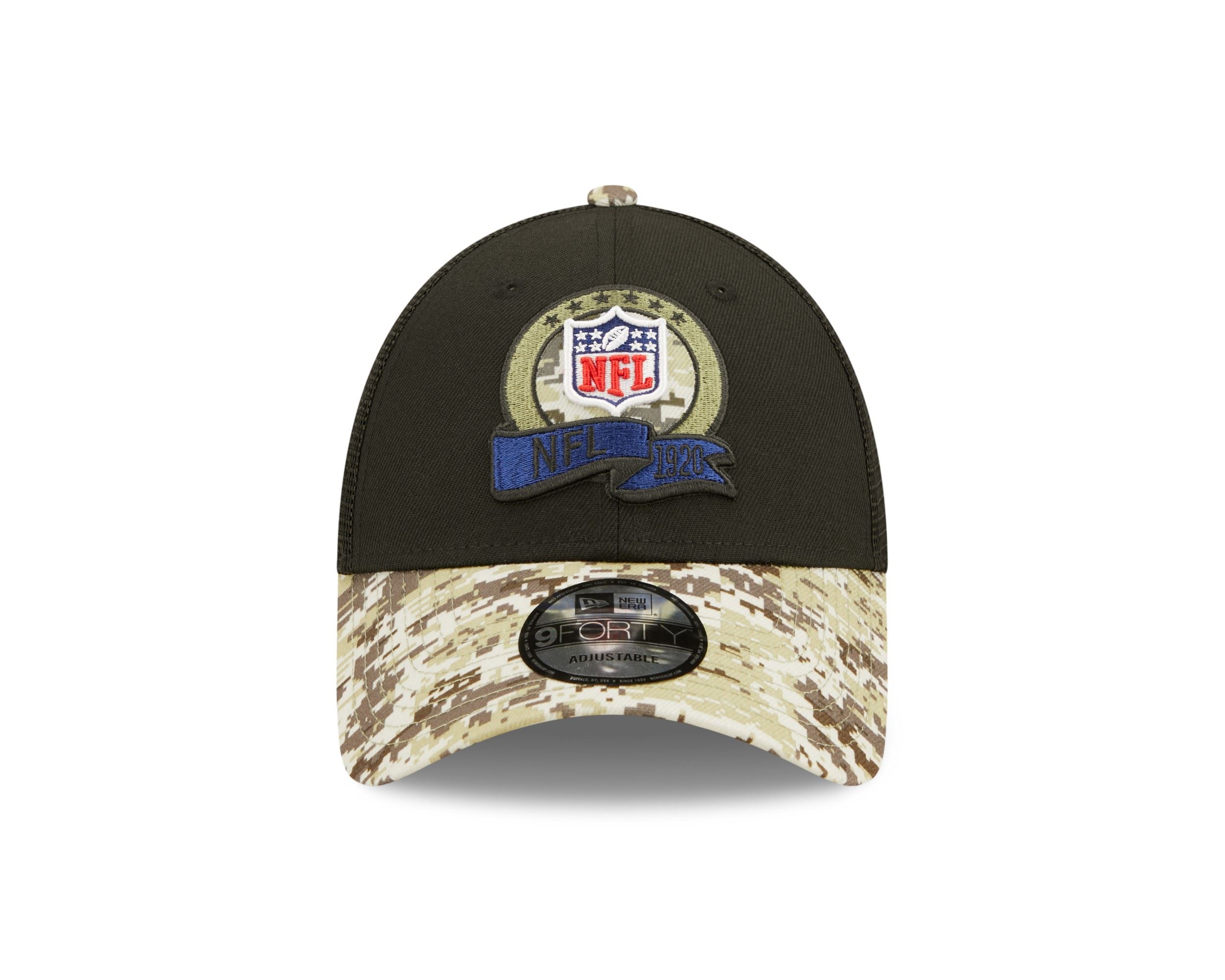 NFL Logo NFL Salute to Service 2022 Black 9Forty Snapback Cap New Era