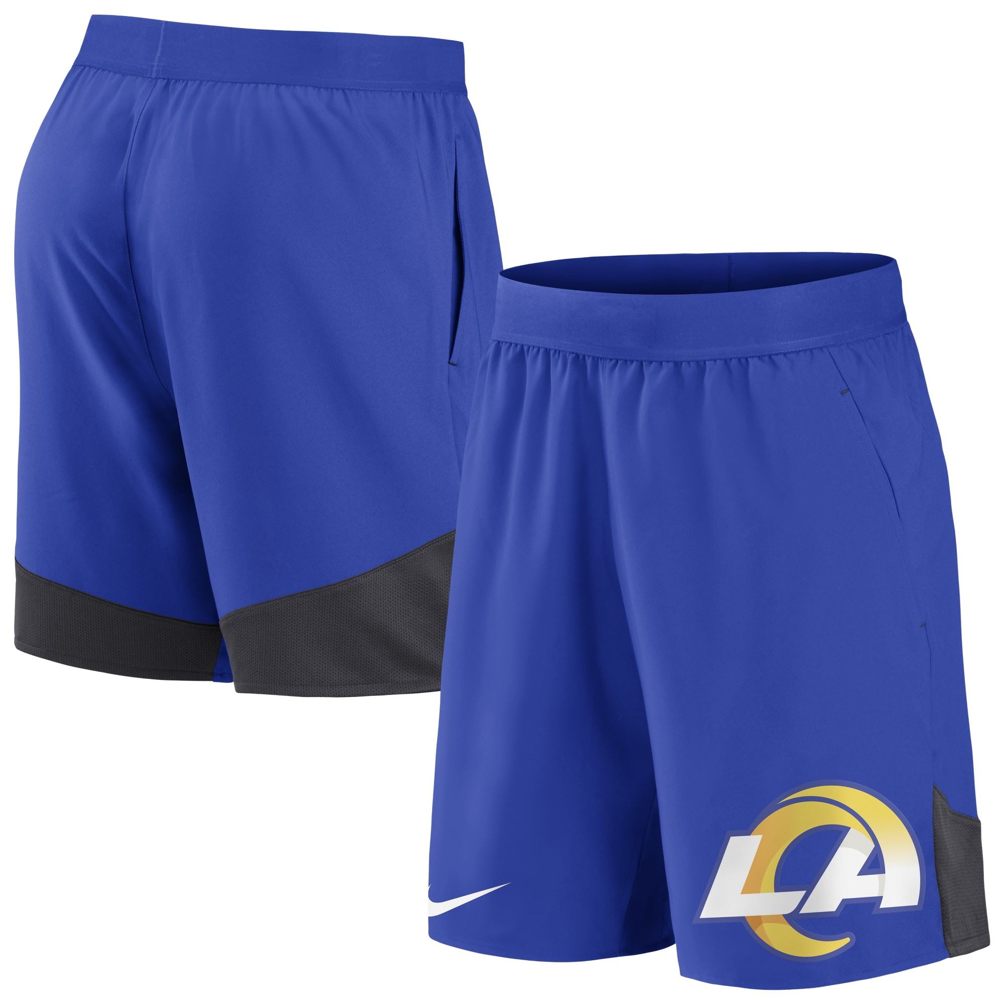 Los Angeles Rams NFL Stretch Woven Short Hyper Royal / Anthracite Hose Nike