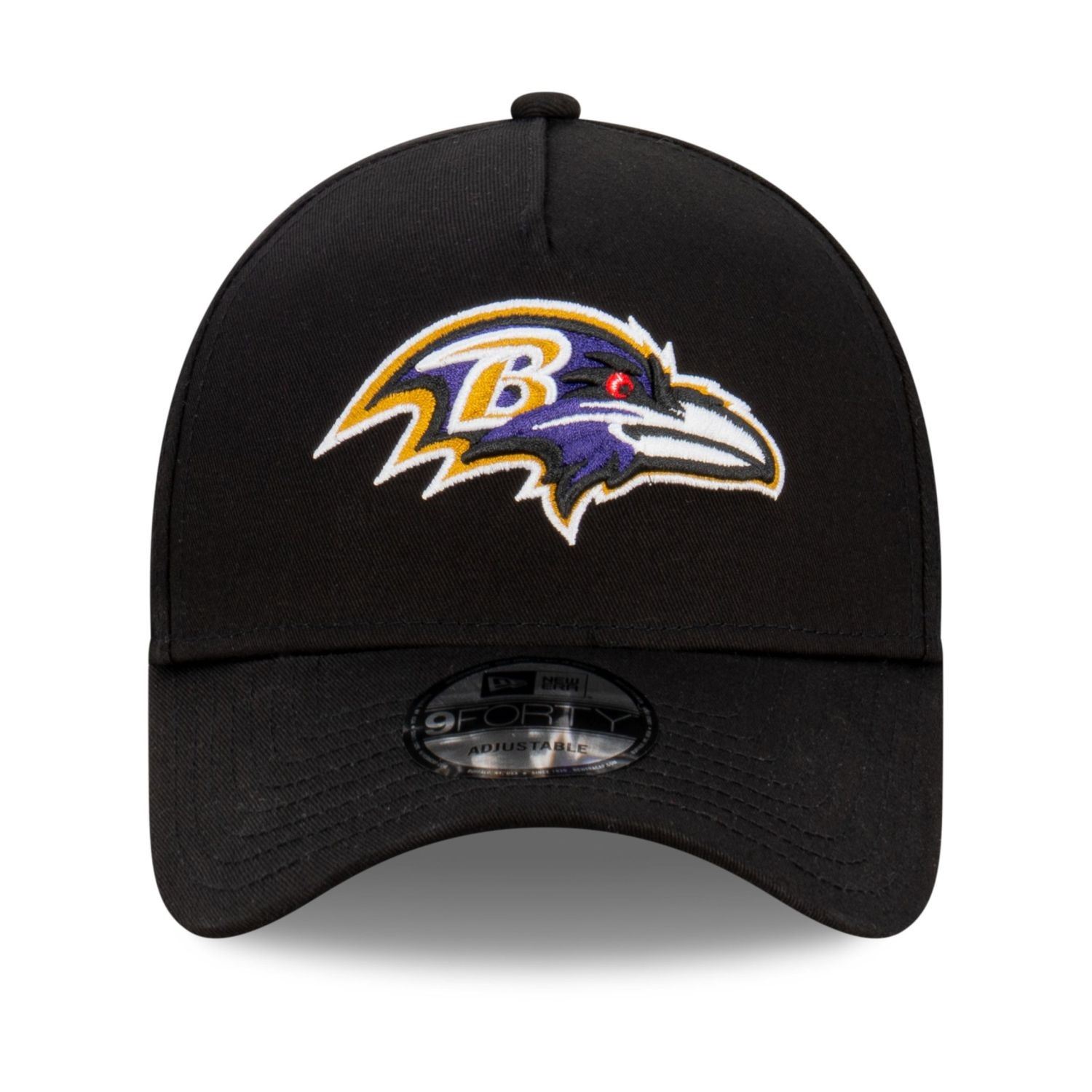 Baltimore Ravens NFL Evergreen Schwarz Verstellbare 9Forty A-Frame Cap New Era