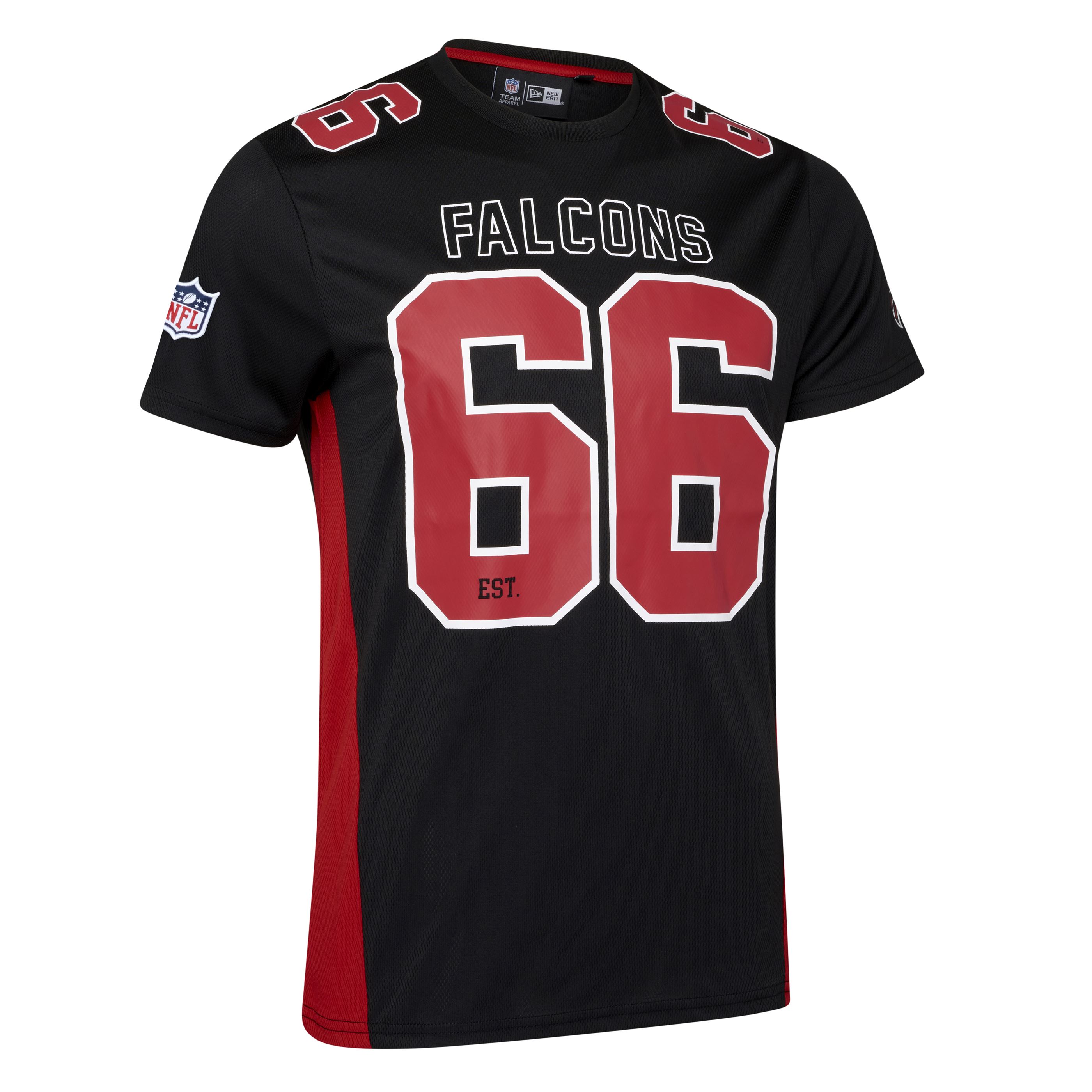 Atlanta Falcons NFL Established Number Mesh Tee Black T-Shirt New Era