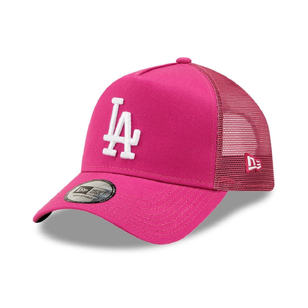 Los Angeles Dodgers MLB Tonal Mesh Pink A-Frame Adjustable Trucker Cap New Era