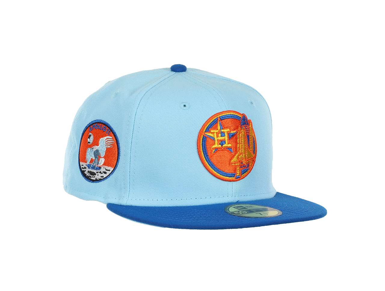 Houston Astros MLB Cooperstown Apollo 11 Sidepatch Blue Azure 59Fifty Basecap New Era