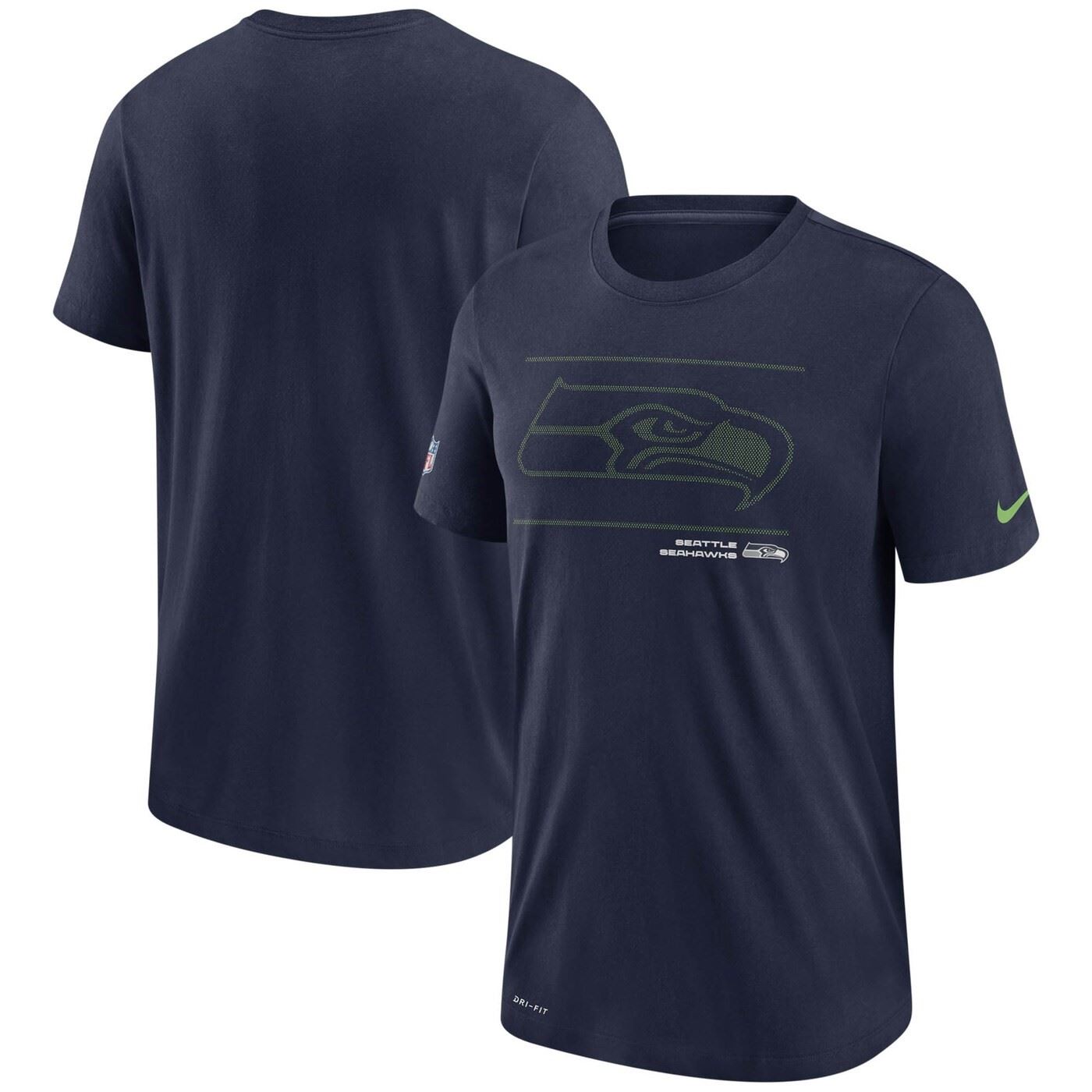 Seattle Seahawks NFL DFCT Team Issue Tee Navy T-Shirt Nike