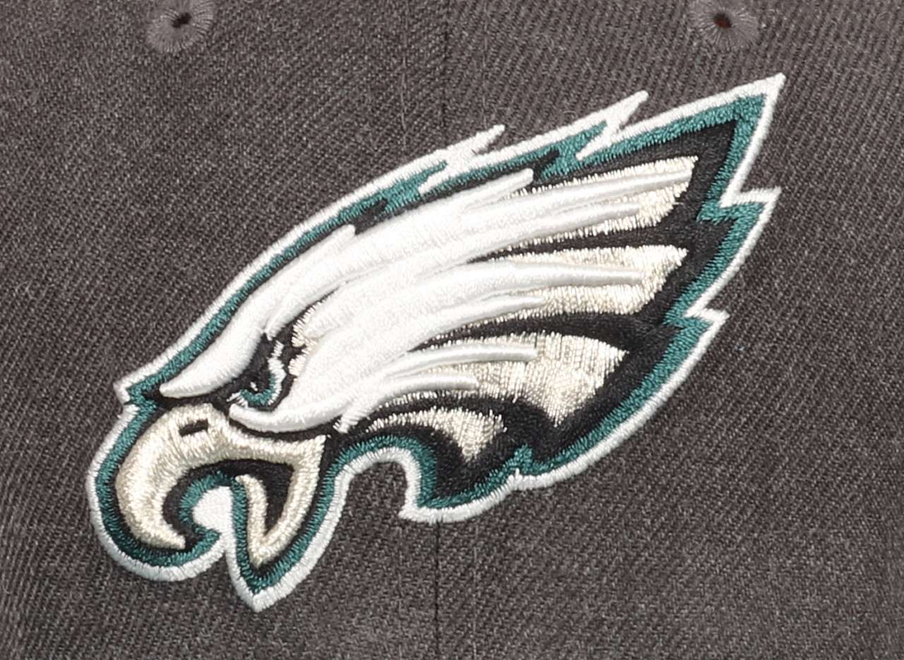 Philadelphia Eagles NFL Graphite Heather Green 9Fifty Original Fit Snapback Cap New Era