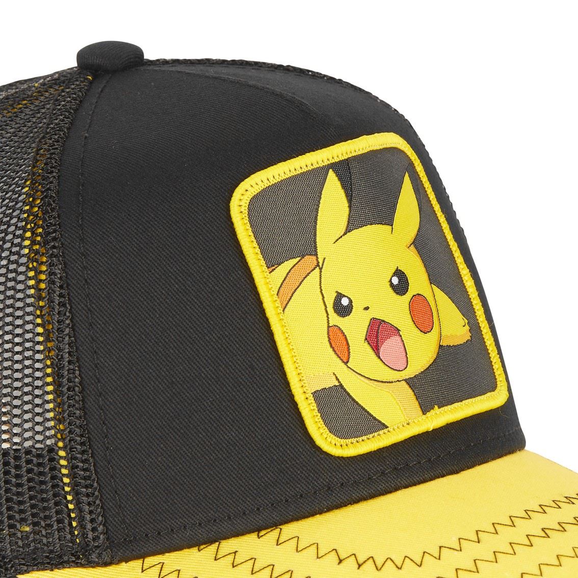 Pikachu Pokemon Black / Yellow Trucker Cap Capslab