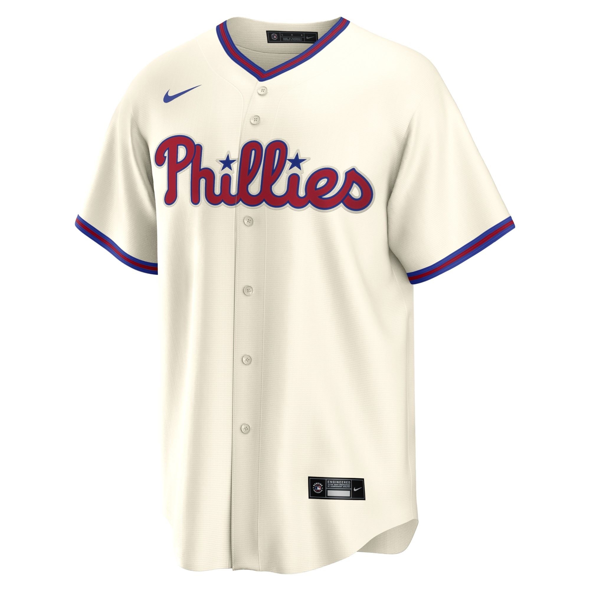 Philadelphia Phillies Off White Official MLB Replica Alternate Jersey Nike