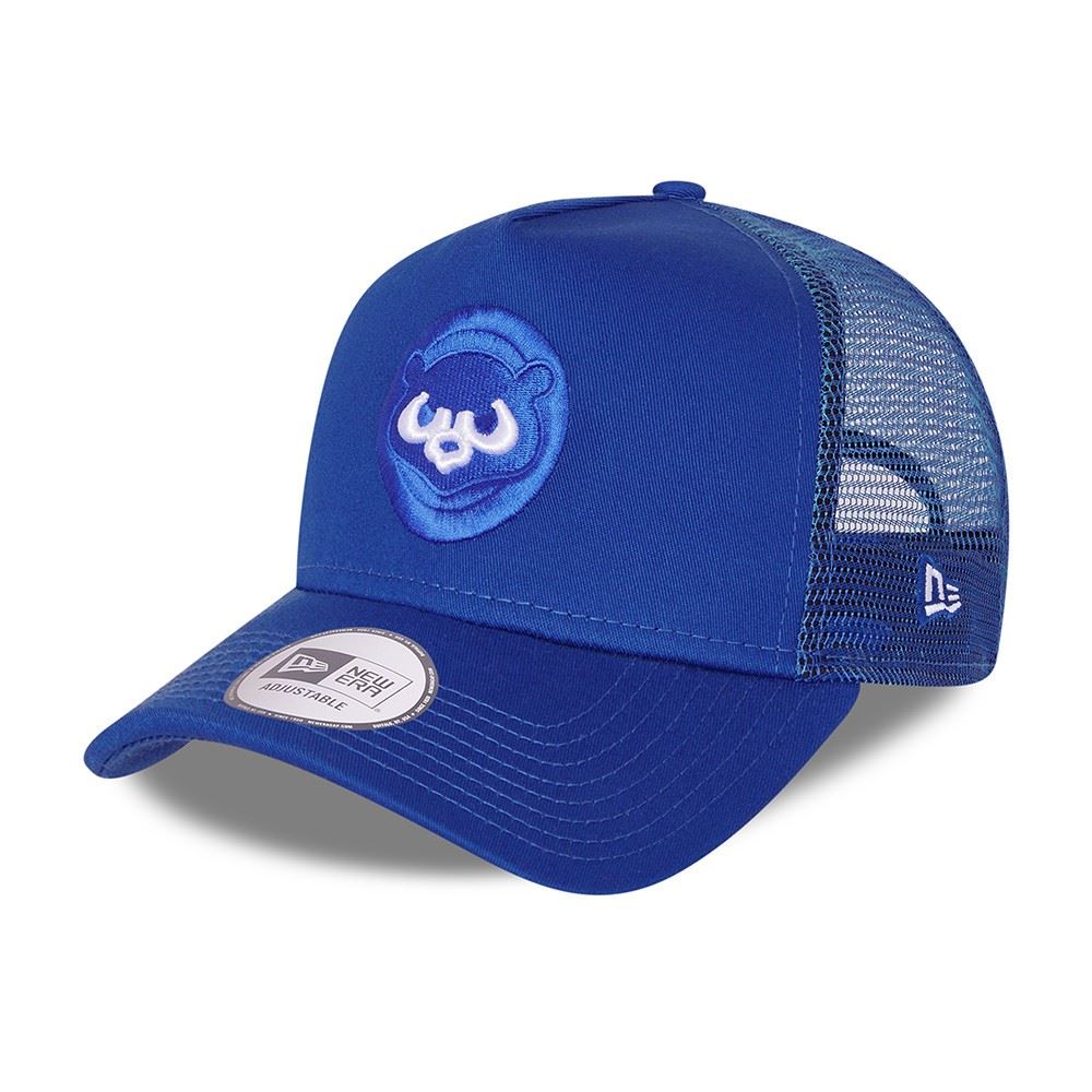 Chicago Cubs MLB Team Elemental Blue A-Frame Adjustable Trucker Cap New Era