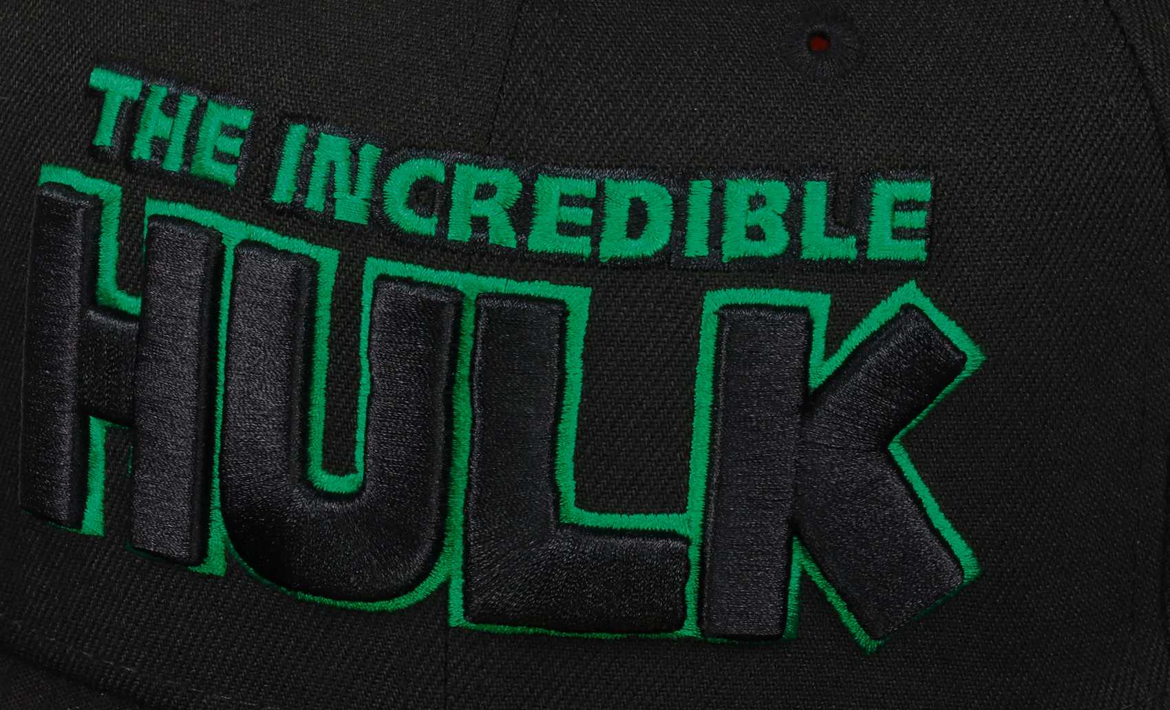 The Incredible Hulk Script Logo Black 59Fifty Basecap New Era