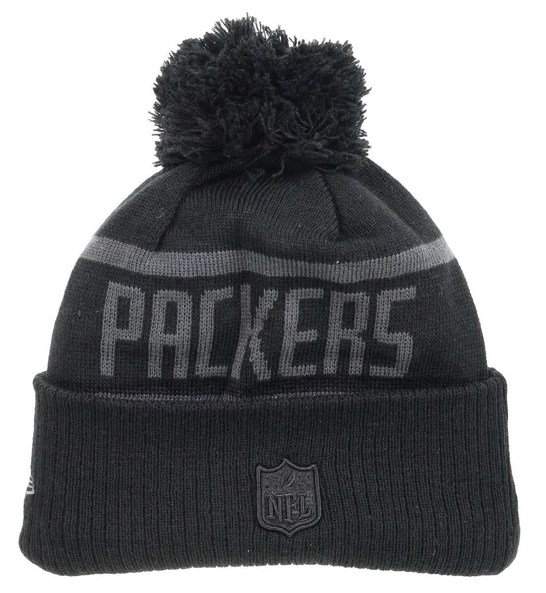 Green Bay Packers NFL 2017 Black Collection Beanie New Era