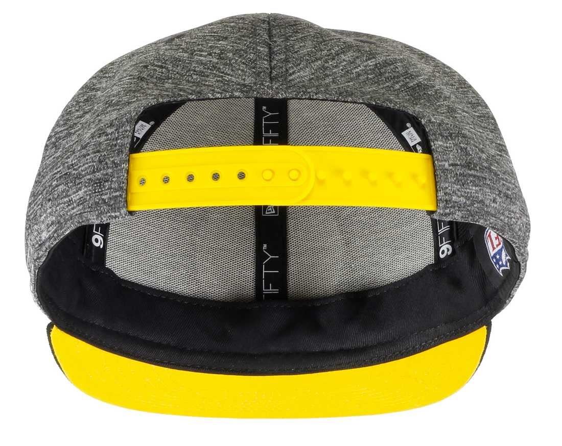 Pittsburgh Steelers NFL Grey Collection 9Fifty Snapback Cap New Era