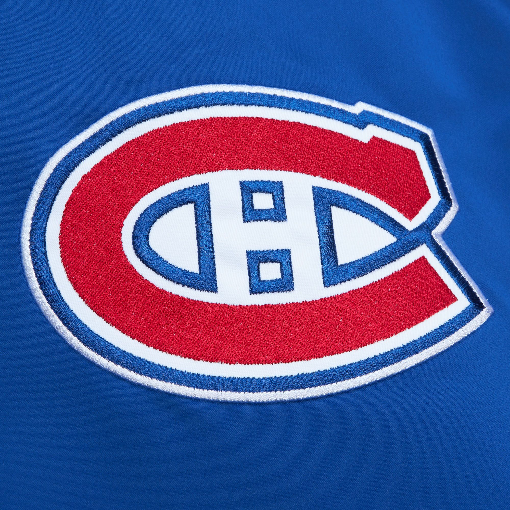 Montreal Canadiens NHL Heavyweight Satin Jacket Blue Mitchell & Ness
