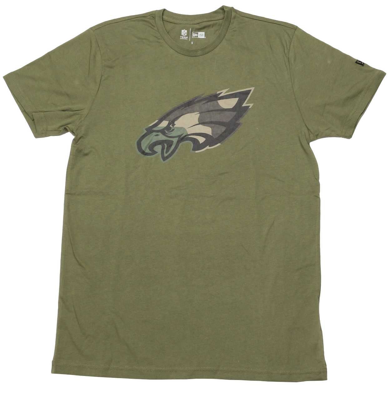 Philadelphia Eagles Camo Logo Olive T- Shirt New Era