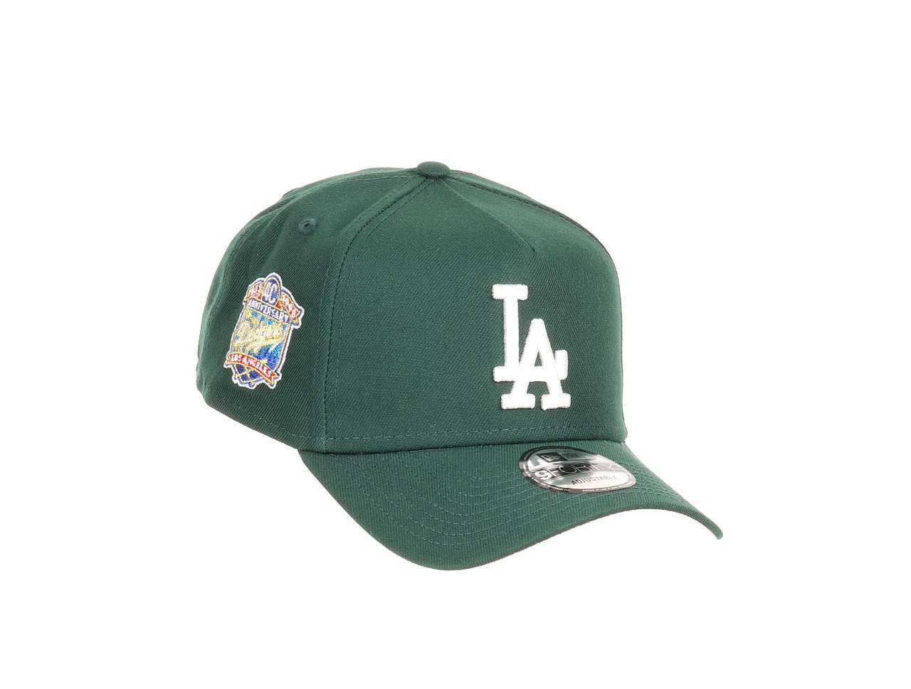 Los Angeles Dodgers MLB 40th Anniversary Sidepatch Dark Green 9Forty A-Frame Adjustable Cap New Era