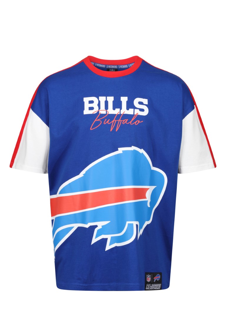 Buffalo Bills Cut and Sew Navy Oversized T-Shirt Recovered