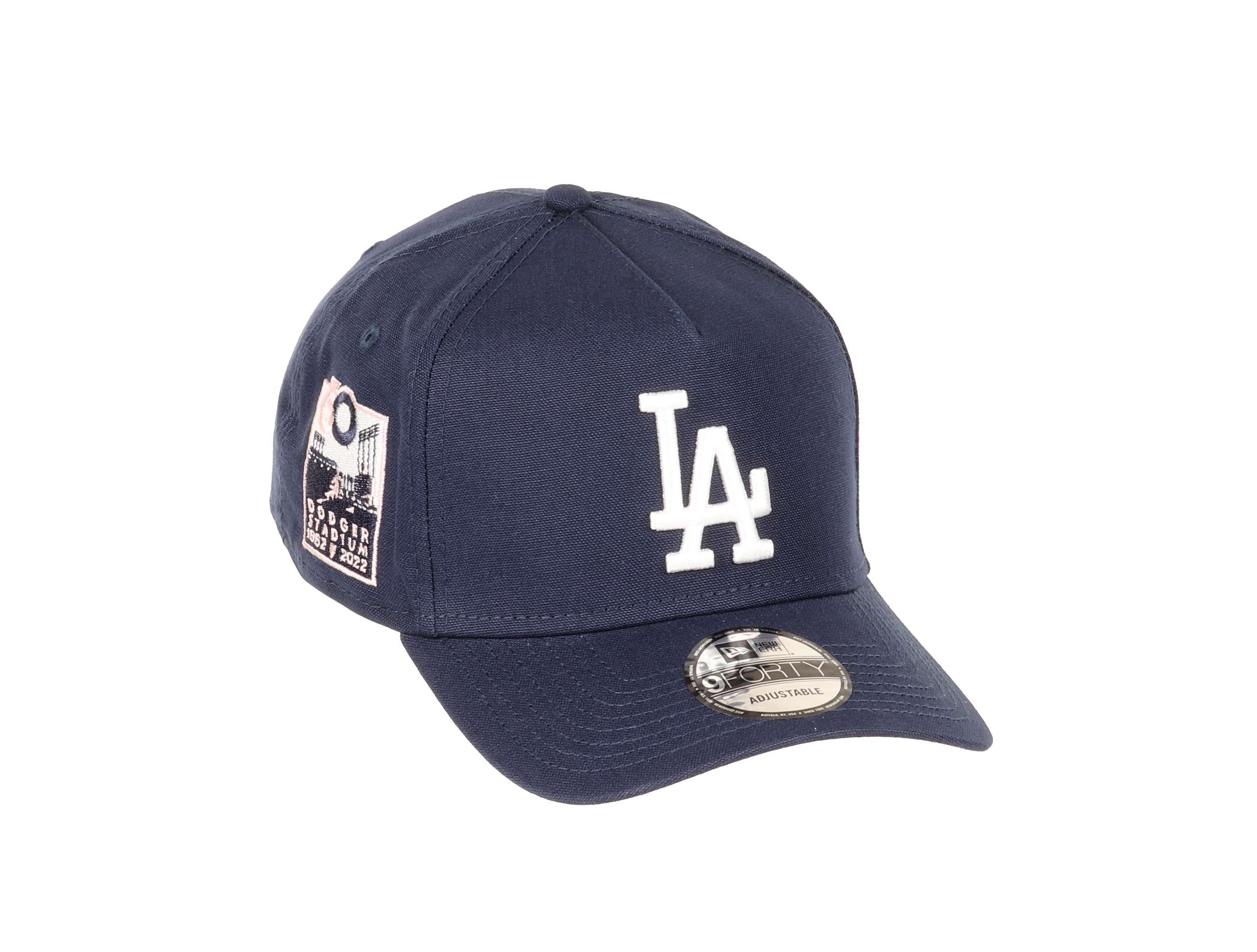 Los Angeles Dodgers MLB 60th Anniversary Dodgers StadiumSidepatch Ocean Pink Rouge 9Forty A-Frame Snapback Cap New Era