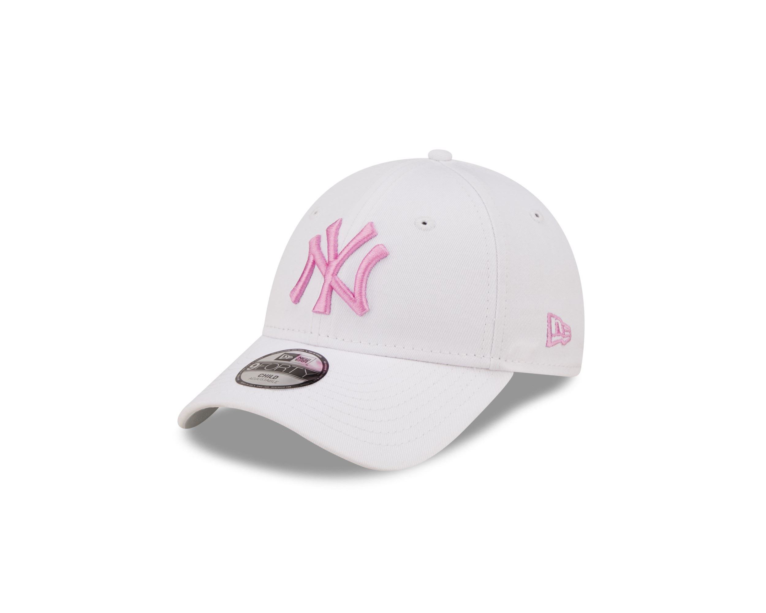 New York Yankees MLB League Essential White Rose 9Forty Adjustable Kids Cap New Era