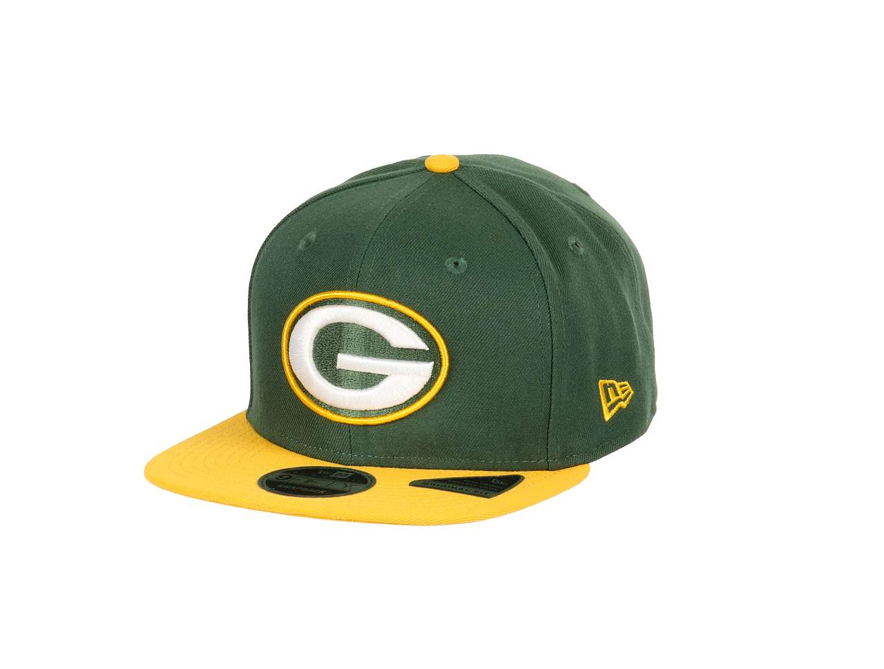 Green Bay Packers NFL Two Tone Green Yellow OTC 9Fifty Original Fit Snapback Cap New Era