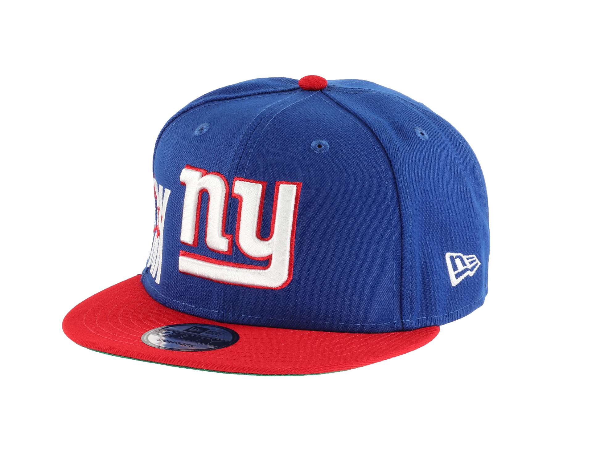 New York Giants Sidefont Blue / Red 9Fifty Snapback Cap New Era