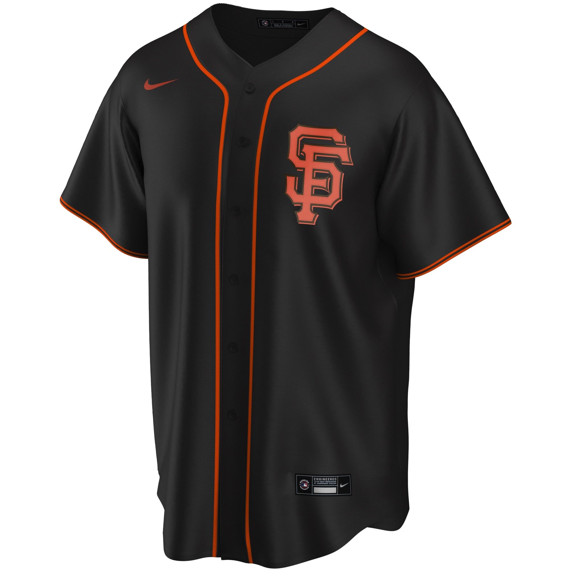 San Francisco Giants Official MLB Replica Alternate Jersey Black Nike