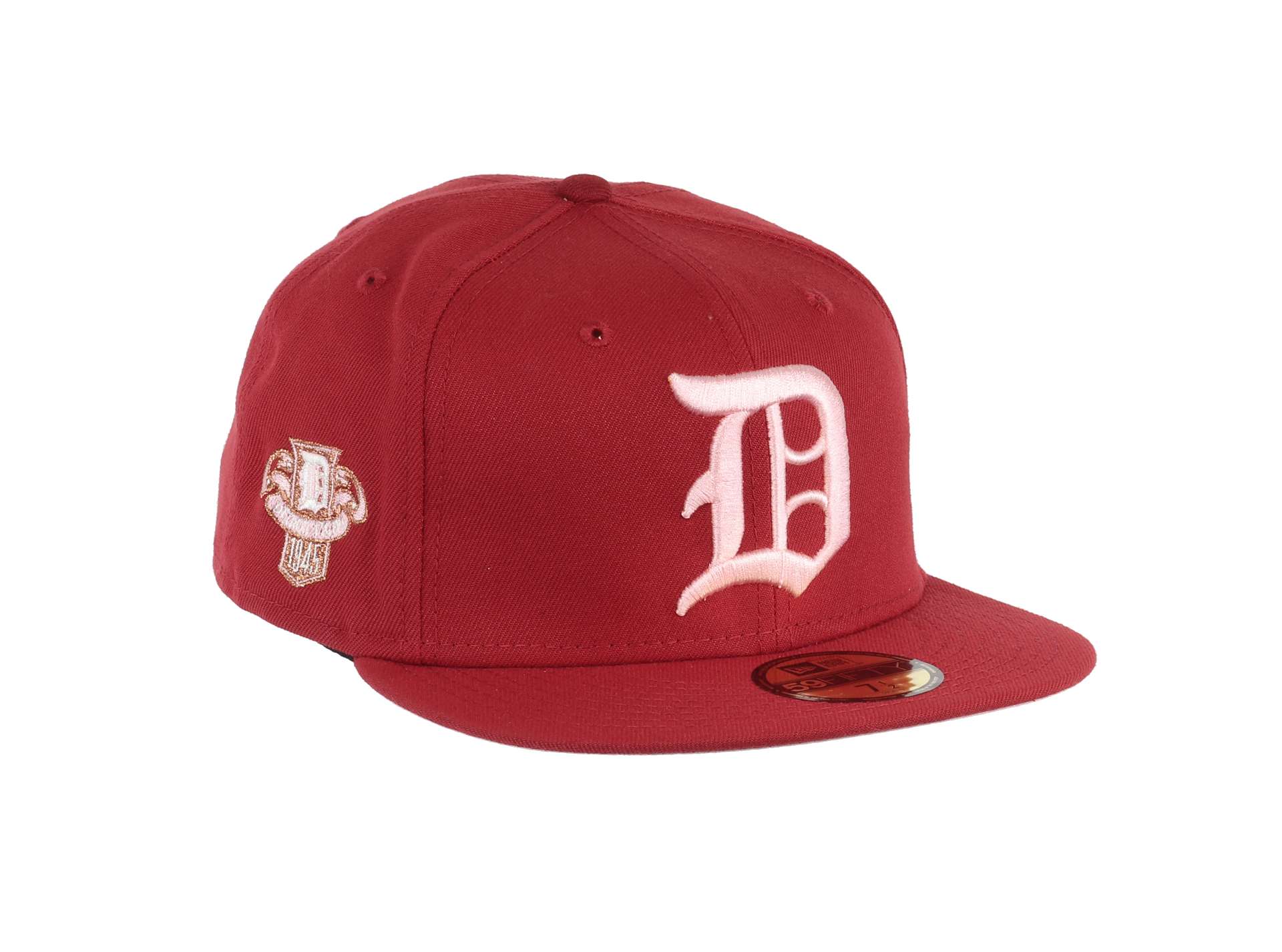 Detroit Tigers MLB Cooperstown American League Title 1945 Sidepatch Pinot Red 59Fifty Basecap New Era