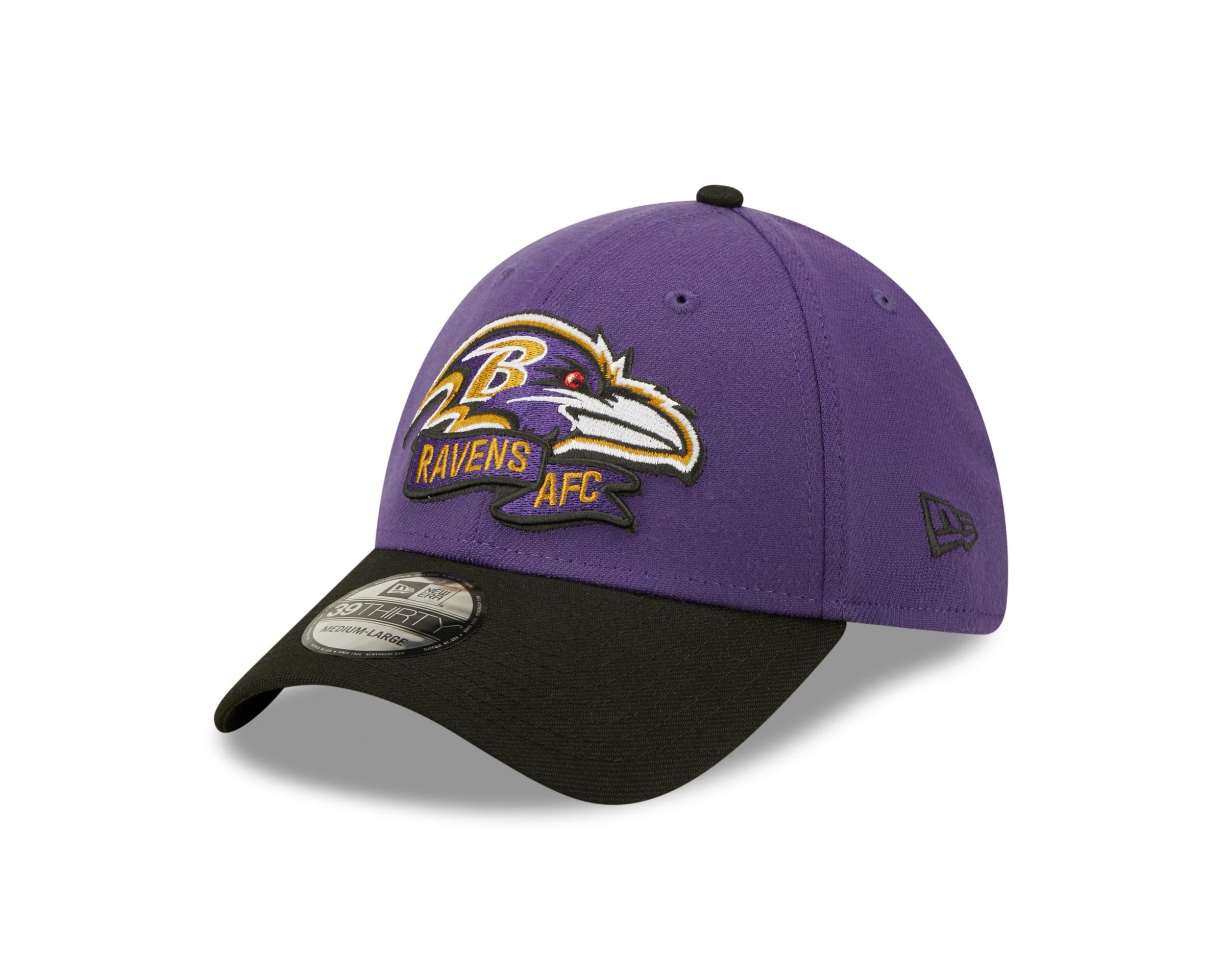 Baltimore Ravens NFL 2022 Sideline Purple Black 39Thirty Stretch Cap New Era