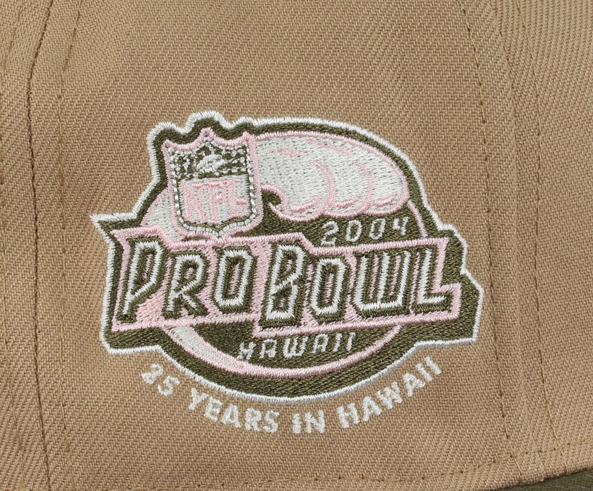 Miami Dolphins NFL Pro Bowl Hawaii 2004 Sidepatch Camel Olive 59Fifty Basecap New Era