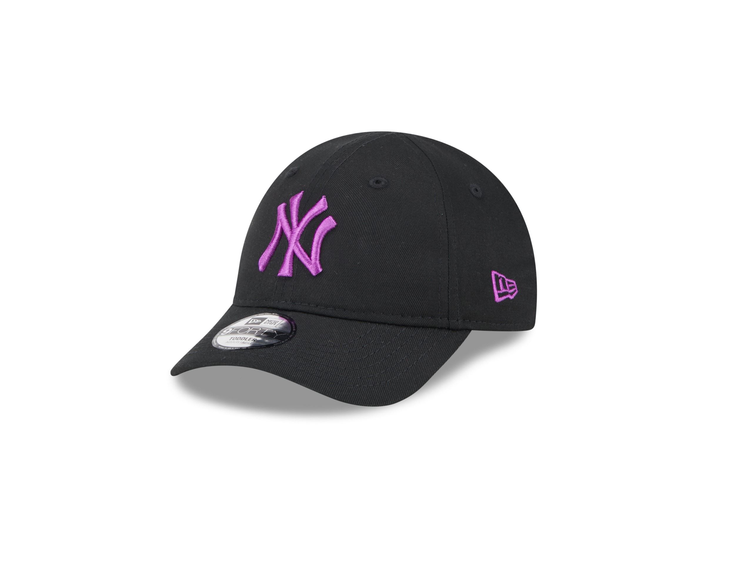 New York Yankees MLB League Essential Black Purple 9Forty Toddler Cap New Era